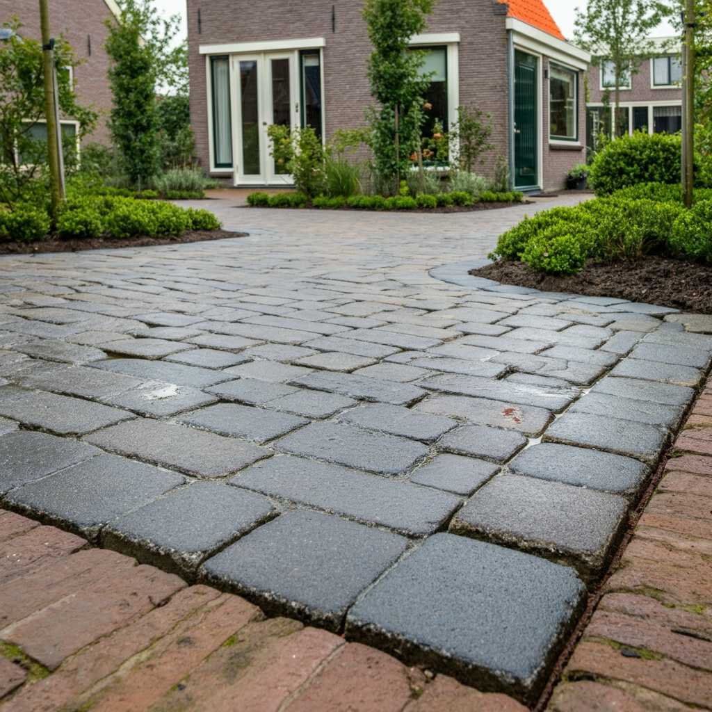 bestrating bussum tuin oprit terras