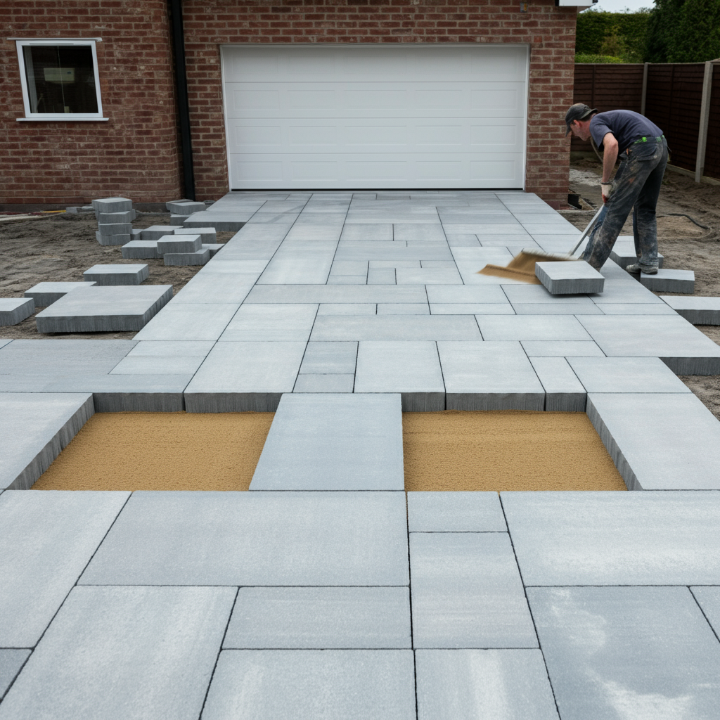 Een klassieke tuin in Naarden met prachtig gelegde bestrating, omringd door weelderige groene hagen en een stijlvolle buitenruimte.